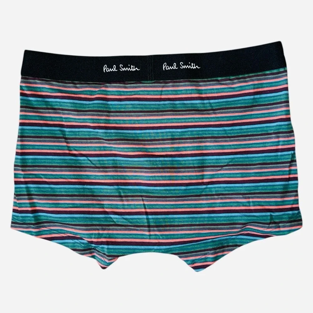 Paul Smith Mens Small Boxer Briefs Trunks‎ Organic Cotton Striped New